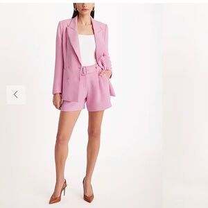 Express Pink Blazer and Shorts Set